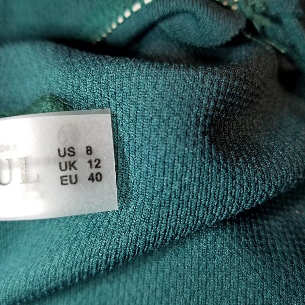 Nwt scallop edge bikini tie back adjustable size 8 - Picture 9 of 13